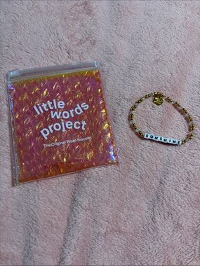 Little Words Project 'Sunshine' Gold Beaded Bracelet